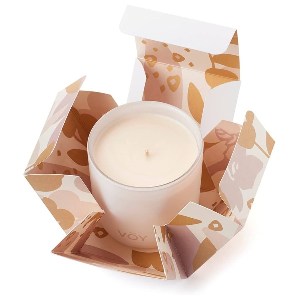 Voy Vegan Soy Wax 8 Ounce Candle in Wildflower Meadow; 55 Hour Burn Time; NIB - Picture 5 of 7